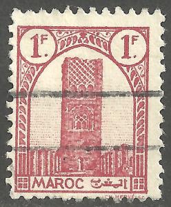 FRENCH MOROCCO SCOTT 185