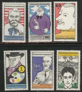 Czechoslovakia Scott 1628-33 MNH**  ART set 