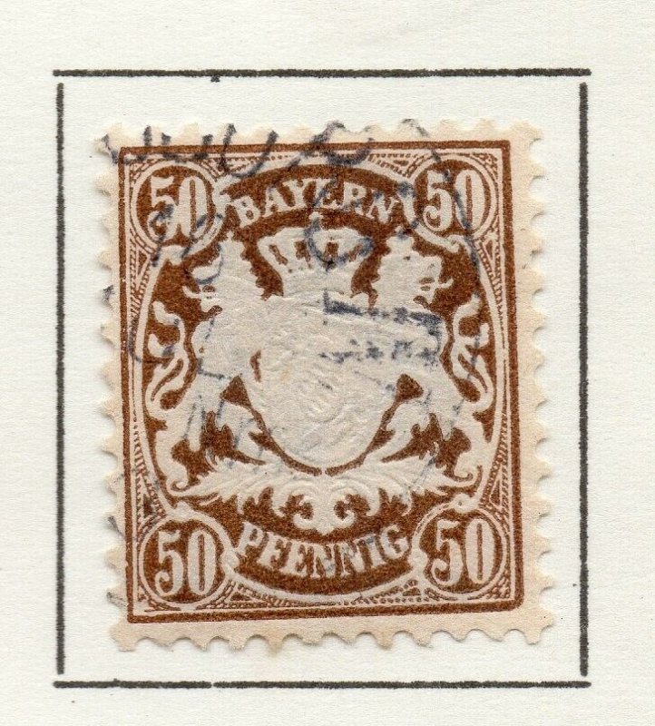 Bayern Bavaria 1881 Early Issue Fine Used 50pf. NW-120723