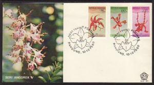 Indonesia 1107-1109 Flowers U/A FDC