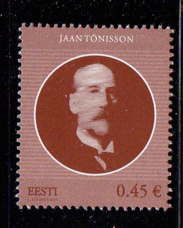 Estonia Sc 747 2013 Jaan Tonisson stamp mint NH