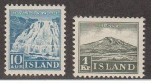 Iceland Scott #193-194 Stamps - Mint Set