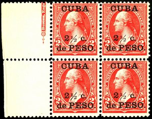 CUBA #223 MINT BLOCK OF 4 OG NH