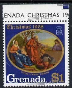 Grenada 1969 Christmas 1969 $1 value unmounted mint with ...