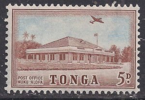 Tonga 1953 QE2 5d Post Office Nuku'alofa MM SG 107 ( E1212 )