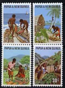 PAPUA NEW GUINEA - 1971 - Primary Industries - Perf 4v Set -Mint Never Hinged