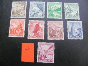 Germany 1938 MNH  SC B123-131 VF/XF 100 EUROS  (206) NEW COLLECTION