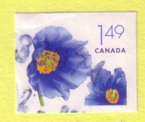2134 Canada Himilayan Blue Poppy, used cv $1.35 Crse UL