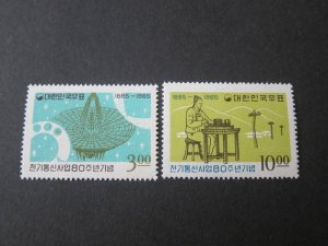 Korea 1965 Sc 481-2 set MNH