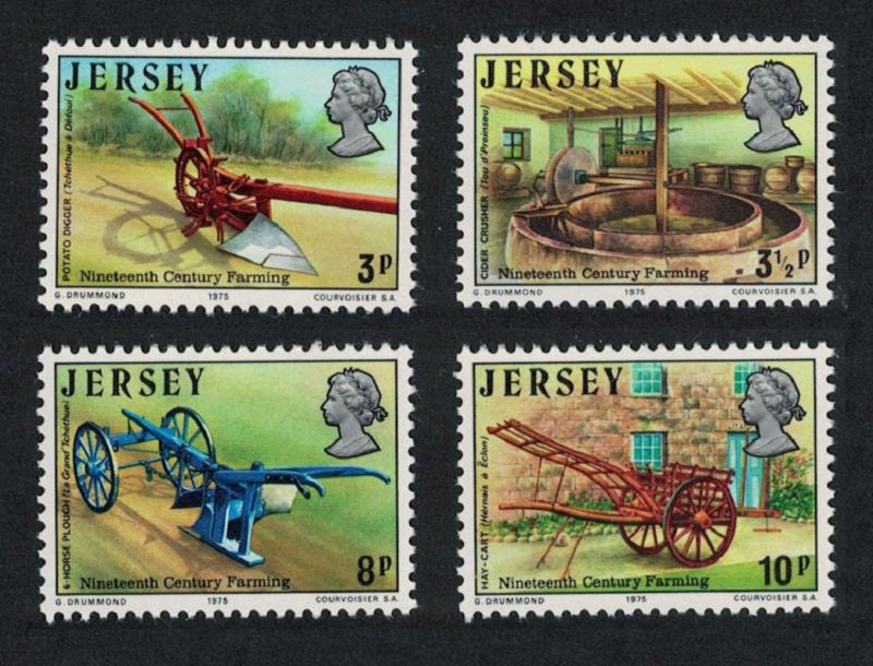 Jersey Nineteenth-century Farming 4v SG#119-122