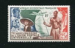 French West Africa C15 UPU Air Mail Stamp MNH 1949