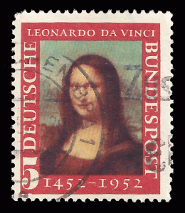 Germany, FRG 1952 Sc 687 UF Leonardo da Vinci issue
