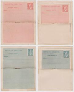 ARGENTINA 1888 PS LETTER CARDS H&G A3-A4 DOUBLE CARDS ENTIRES UNUSED