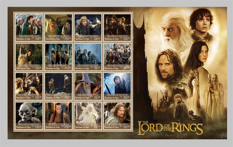 Stamps. Cinema. The Lord of the Rings 2022 year 1 sheets perforated MNH**