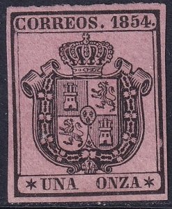 Spain 1854 Sc O2 official MNG(*)
