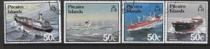 PITCAIRN ISLANDS SG296/9 1987 SHIPS FINE USED 