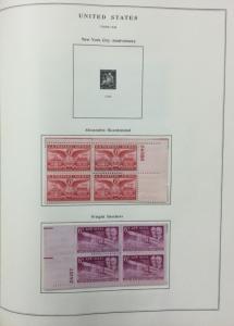 {BJ Stamps} UNITED STATES 20th Century Plate Block collection, 1933-62. CV $930