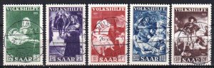 Saar Saarland Germany 1951 Art Paintings Mi. 309 /13 Used