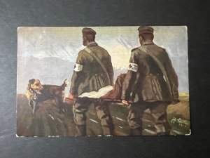 1918 Germany WWI Postcard Cover to Weilheim Bavaria Medic Soldier Dog