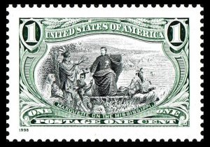 US 3209a 1898 Trans-Mississippi Marquett 1c single MNH 1998