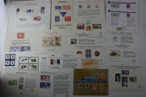 WW US Philatelic Exhibition stamp club Souvenir card sheet pages lot reprint