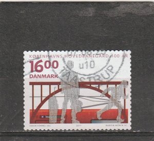 Denmark  Scott#  1565  Used  (2011 Train at Platform)