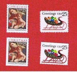 #2427-2429  MNH OG  1989  Christmas  Complete  Free S/H