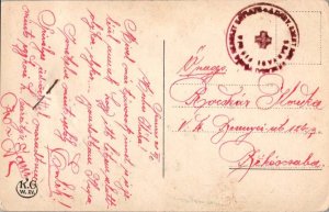 Hungary Soldier's Free Mail c1918 Srarvas to Bekescsaba, Hungary, written in ...