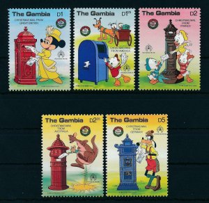 [22352] Gambia 1986 Disney Characters post christmas mail MNH