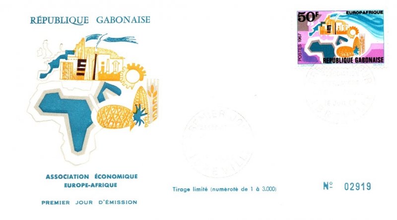 Gabon, Worldwide First Day Cover