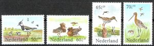 Netherlands Sc# B600-B603 MNH 1984 Birds