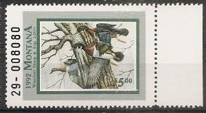 US-State-Montana 40 MNH 1992 $5 Waterfowl Hunting Stamp