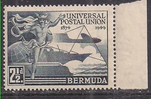 Bermuda 1949 KGV1 2 1/2d UPU SG 130 MNH ( K332 )