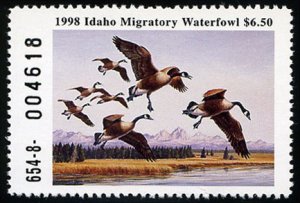 United States, Duck Hunting - State #ID12 Cat$20, Idaho, 1997 $6.50 Shovelers...