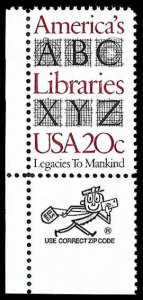 PCBstamps   US #2015 20c American Libraries, MNH, (9)