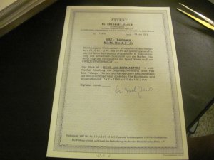 Germany SBZ MNH 1945 Thuringen CERTIFICATE JASCH Block 2t (I) BLOCK  XF (159)