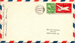 1951 Airmail Honolulu to Lihue - F13461