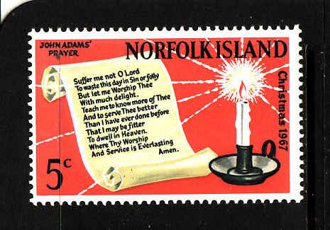 Norfolk Is.-Sc#115-Unused NH set-Christmas-1967-