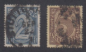 Germany - 1920 - SC O12-13 - Used - High values - CDS