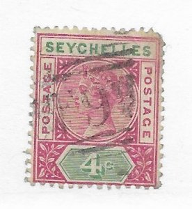 Seychelles #4a Used Perf - Stamp - CAT VALUE $17.00