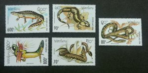 Laos Reptiles 1994 Snake Lizard (stamp) MNH