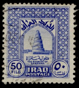 IRAQ SG224a, 50f ultramarine, FINE USED.