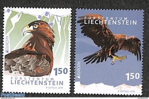 Stamps Liechtenstein 2019 MNH** - Europe, birds 2v