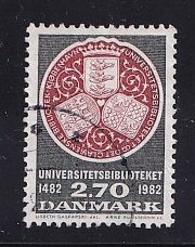 Denmark  #731   used  1982  university library