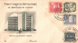 Cuba 1953 1st International Accountancy Congress Havana FDC First Day Cover