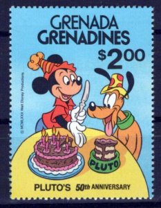 Grenada Grenadines 428 MNH Disney Pluto's 50th Anniversary ZAYIX 0701S0098