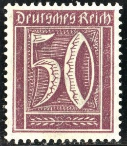 Germany: SC#167 50pf Numeral (1921) MNH