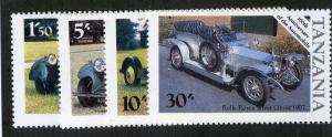 TANZANIA 263-6 MH SCV $1.45 BIN $.65 AUTOMOBILES