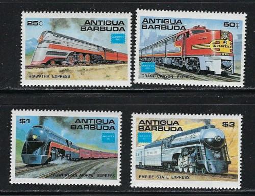 Antigua 934-37 NH 1986 Trains set