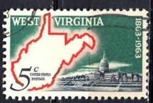 USA; 1963: Sc. # 1232. Used Cpl. Set